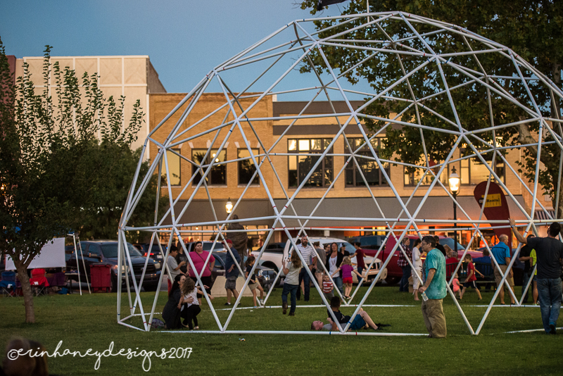 The geodesic dome became a magical gathering place. Photo by Erin Haney Designs
