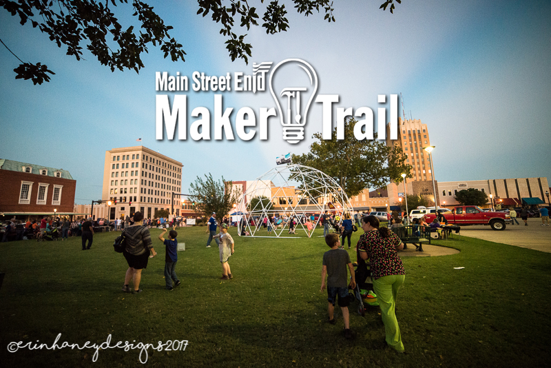 People flocked to downtown Enid for the Maker Trail. Photo by Erin Haney Designs