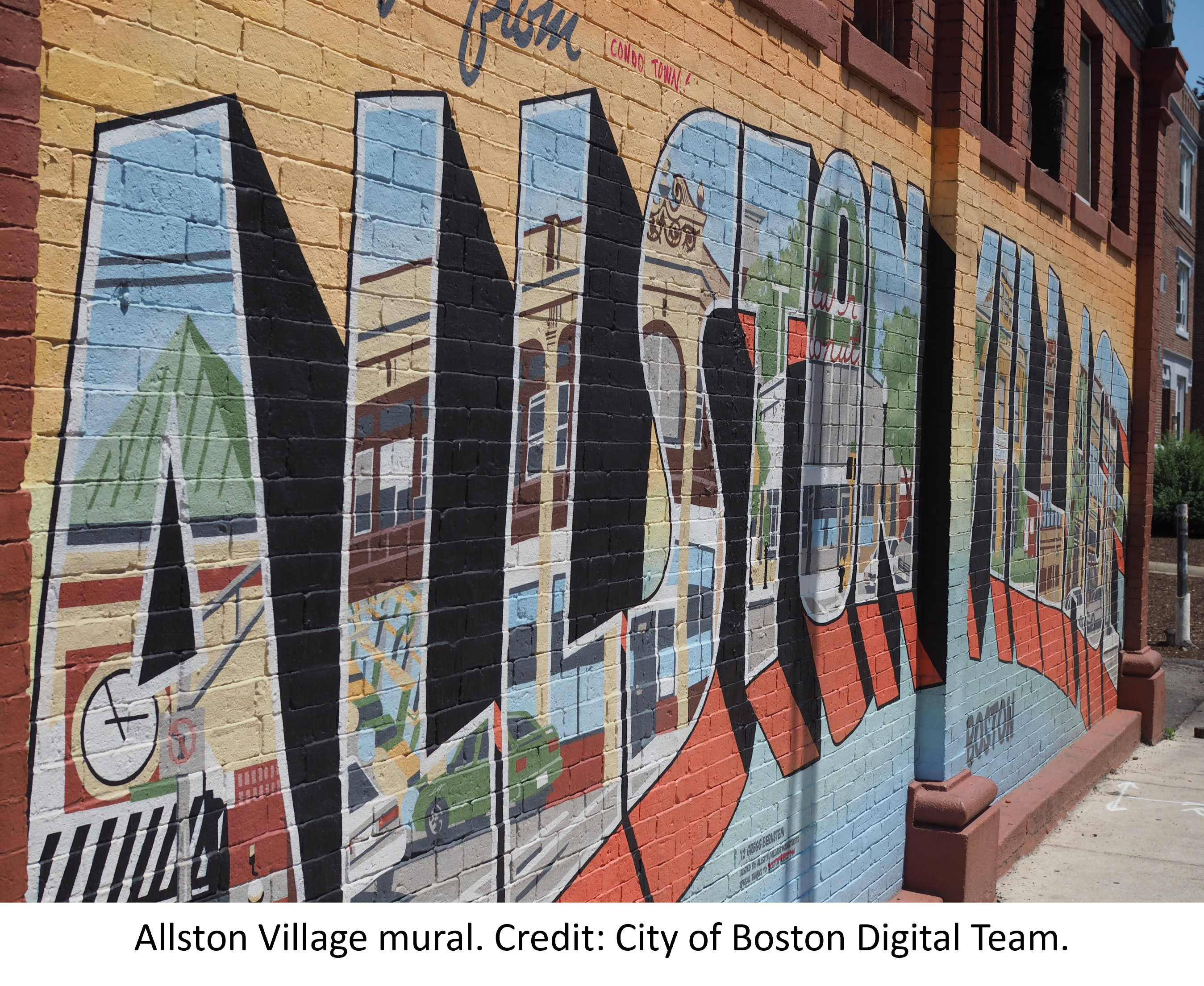 Allston Village mural. Credit: City of Boston Digital Team.