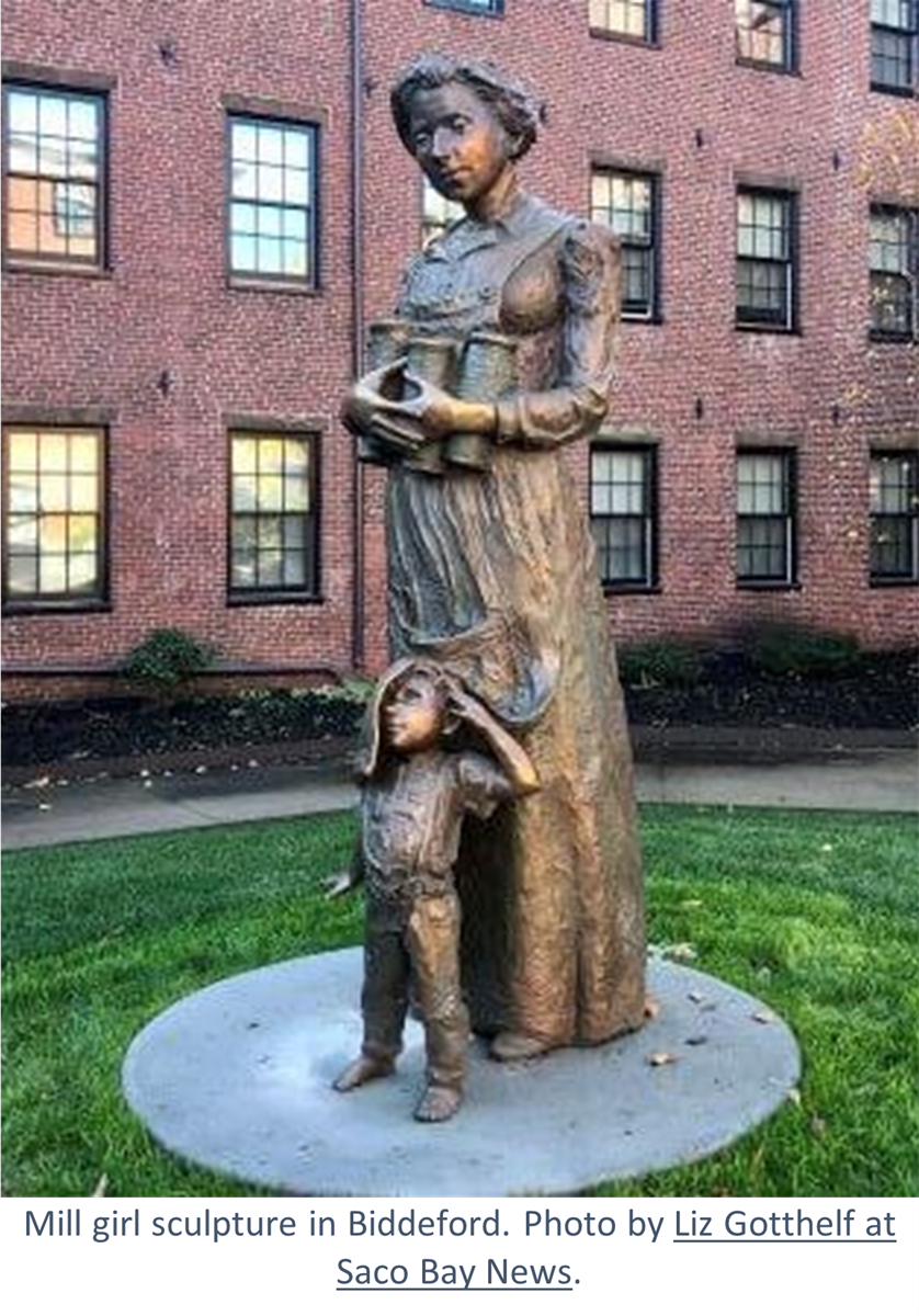 Mill Girl Statue