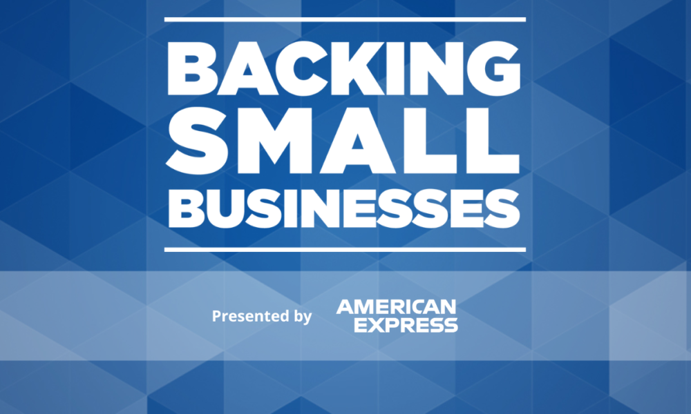 Apoyo a las pequeñas empresas presentado por American Express