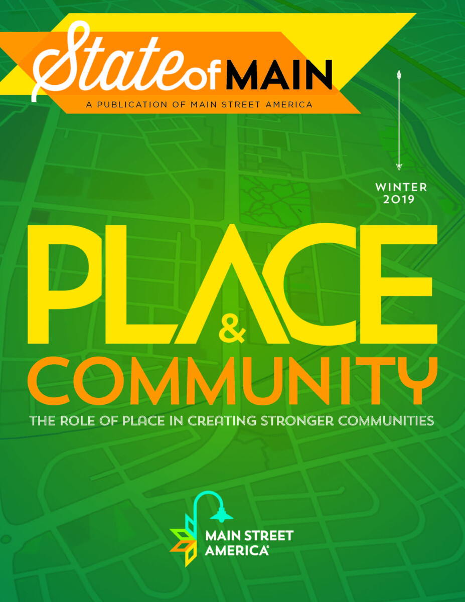 Cover of 2019 State of Main reading "Place and Community"