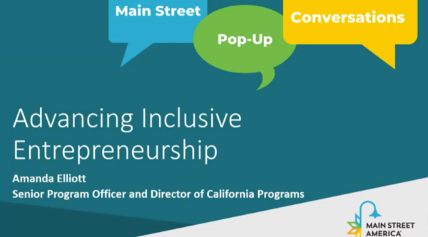 Advancing inclusive entrepreneurship. Amanda Elliot, Senior program officer and director of California programs.