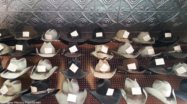 Cowboy hats on display