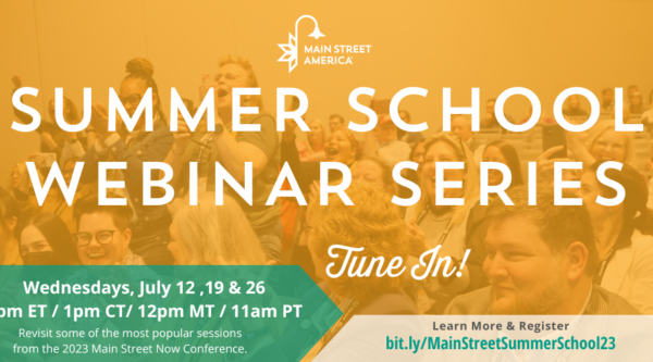 Summer School Webinar Series announcement graphic featuring date, time, and registration info