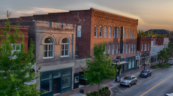 Historic brick buildings in Florence, SC